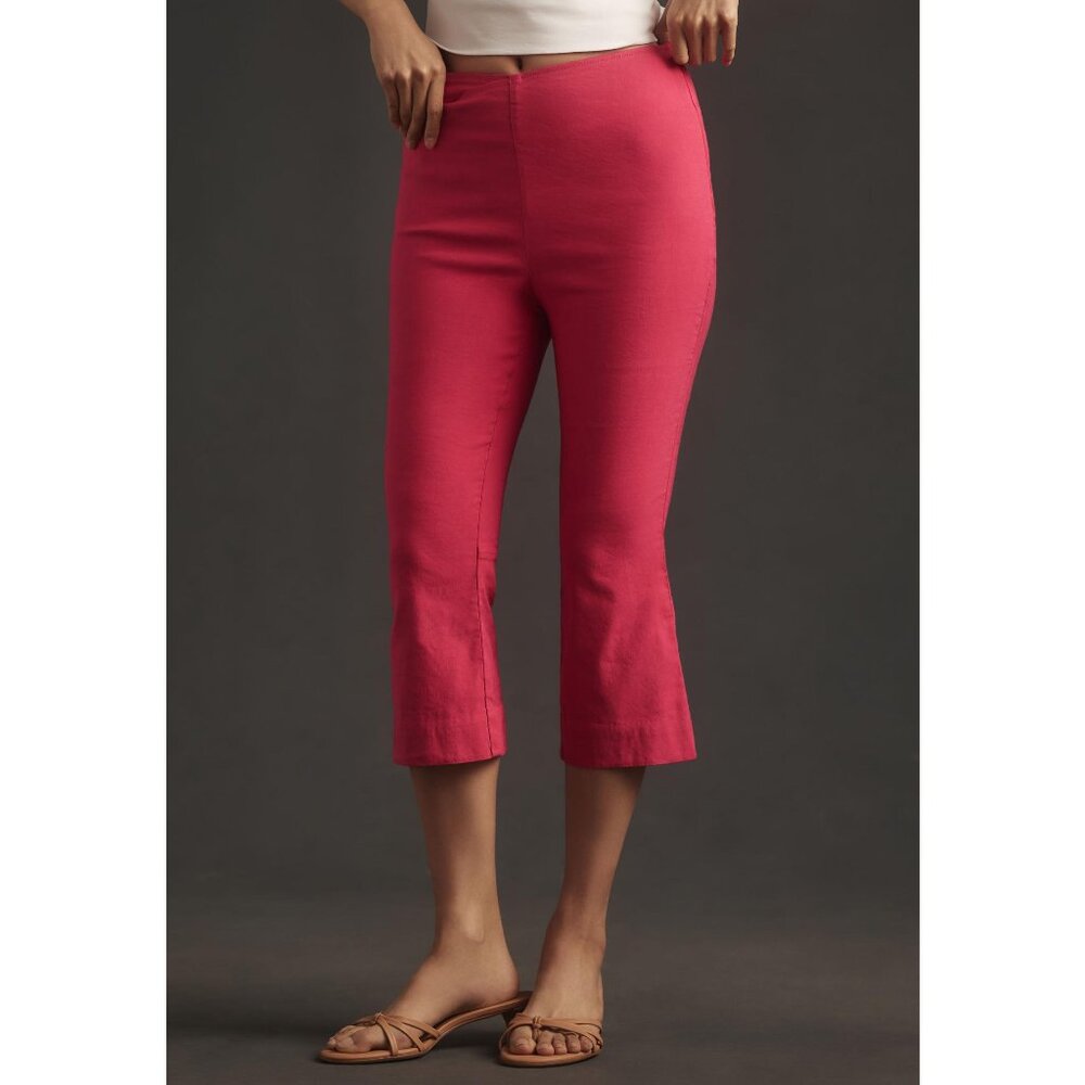 Anthropologie Maeve Structured Bombshell Capri Pants Pink Size 0